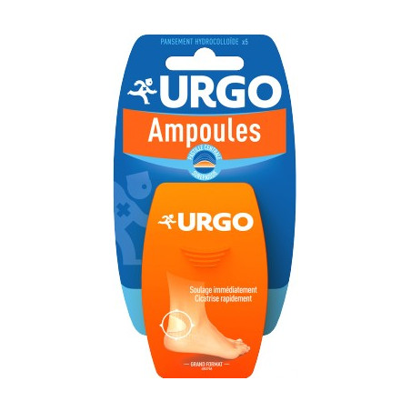 URGO Ampoules traitement talon 5 pansements