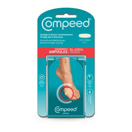 COMPEED pansements ampoules côté du pied x6