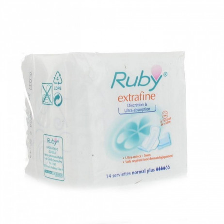 RUBY Extrafine serviettes hygiéniques 