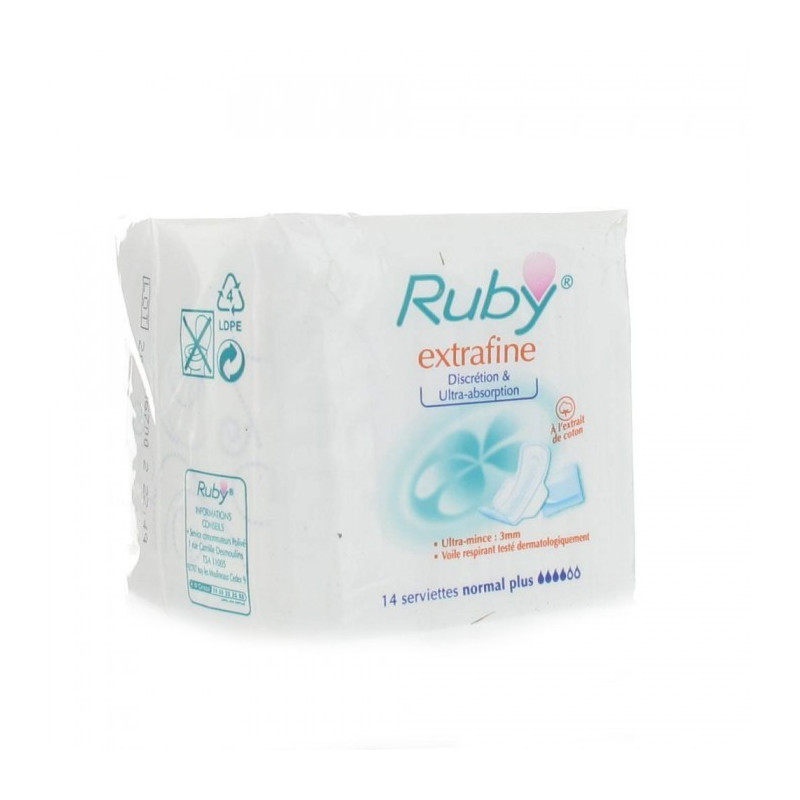 RUBY Extrafine serviettes hygiéniques RUBY Extrafine serviettes hygiéniques