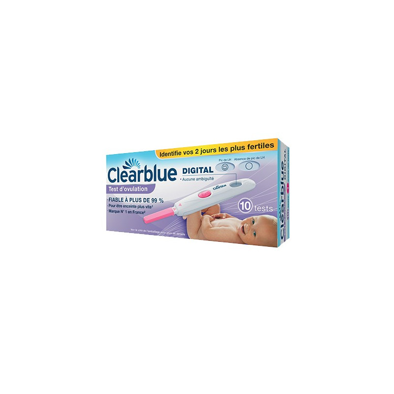 CLEARBLUE tests d'ovulation digital x10