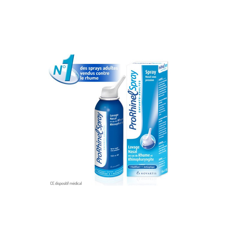 PRORHINEL Spray enfants adultes lavage nasal 100ml PRORHINEL Spray enfants adultes lavage nasal 100ml