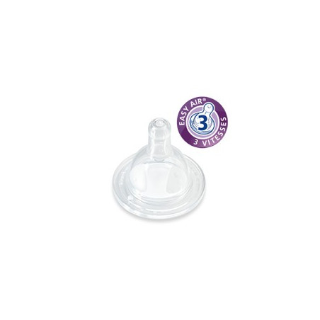 DODIE Tétine 3 vitesses anti-colique col large Initiation+