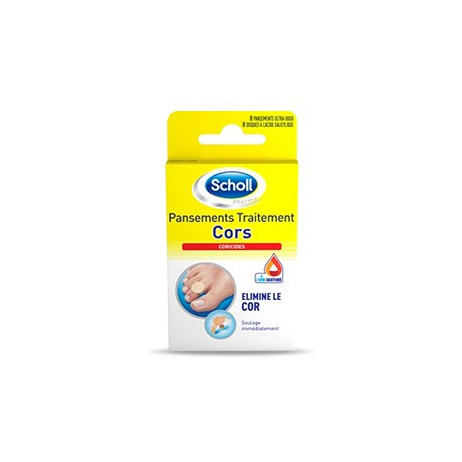SCHOLL Pansements traitement cors x8