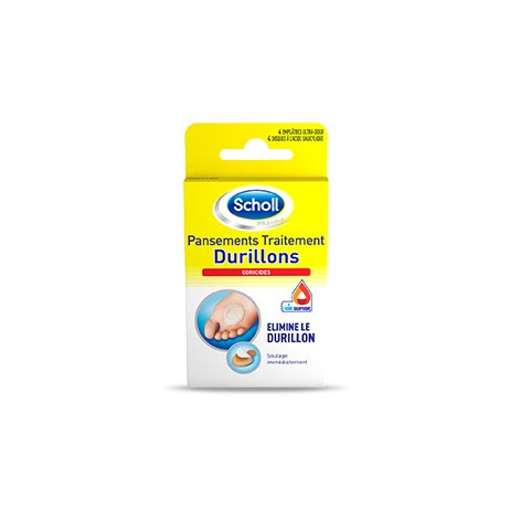SCHOLL Pansements traitement durillons x4