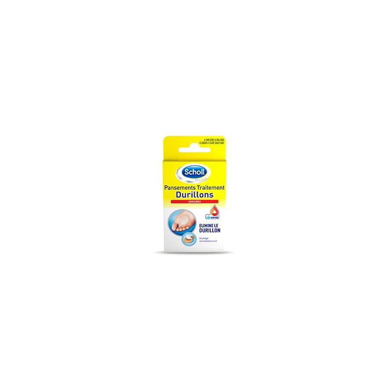 SCHOLL Pansements traitement durillons x4 SCHOLL Pansements traitement durillons x4