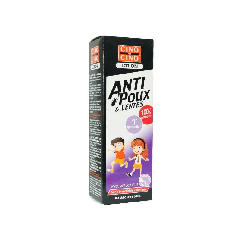 CINQ SUR CINQ Lotion anti-poux et lentes 100ml CINQ SUR CINQ Lotion anti-poux et lentes 100ml