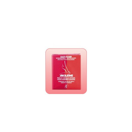AKILEINE Ligne rouge galets de bain 6x20g