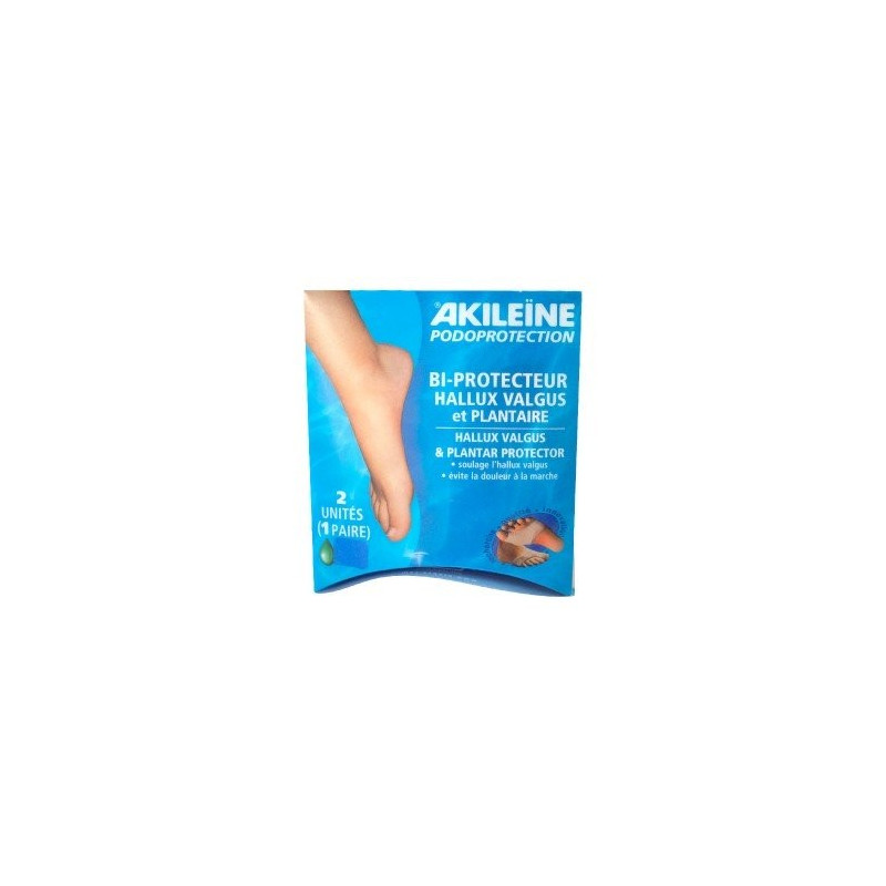 AKILEINE Podoprotection bi-protection hallux valhus et plantaire x2