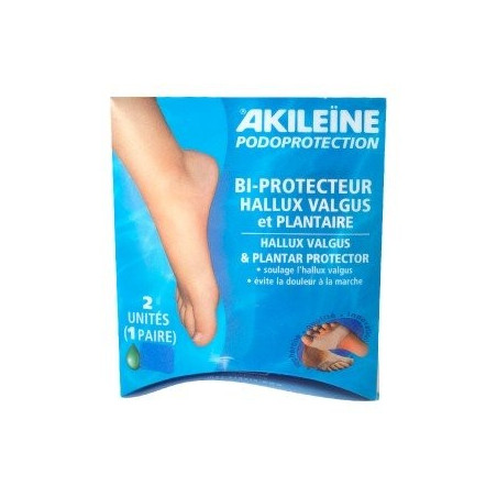 AKILEINE Podoprotection bi-protection hallux valhus et plantaire x2