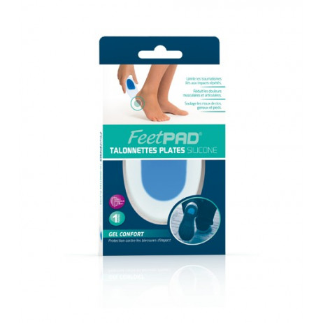 FEET PAD Talonnettes silicone avec insert central x1 paire