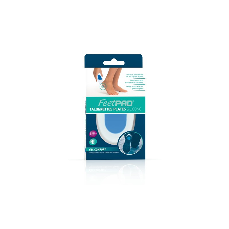 FEET PAD Talonnettes silicone avec insert central x1 paire FEET PAD Talonnettes silicone avec insert central x1 paire