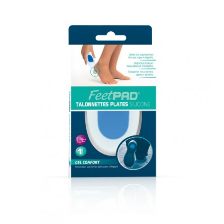 FEET PAD Talonnettes silicone avec insert central x1 paire