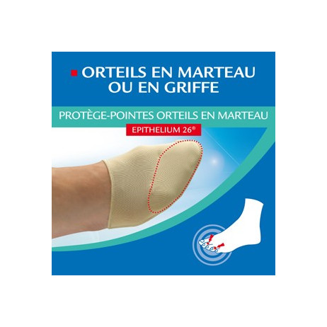EPITACT Protège-pointes orteils en marteau x1 paire