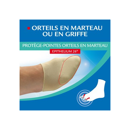 EPITACT Protège-pointes orteils en marteau x1 paire