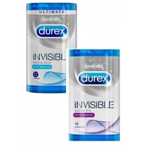DUREX Invisible préservatifs extra fin x10