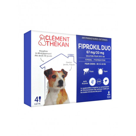 CLEMENT THEKAN Fiprokil duo x4 pipettes