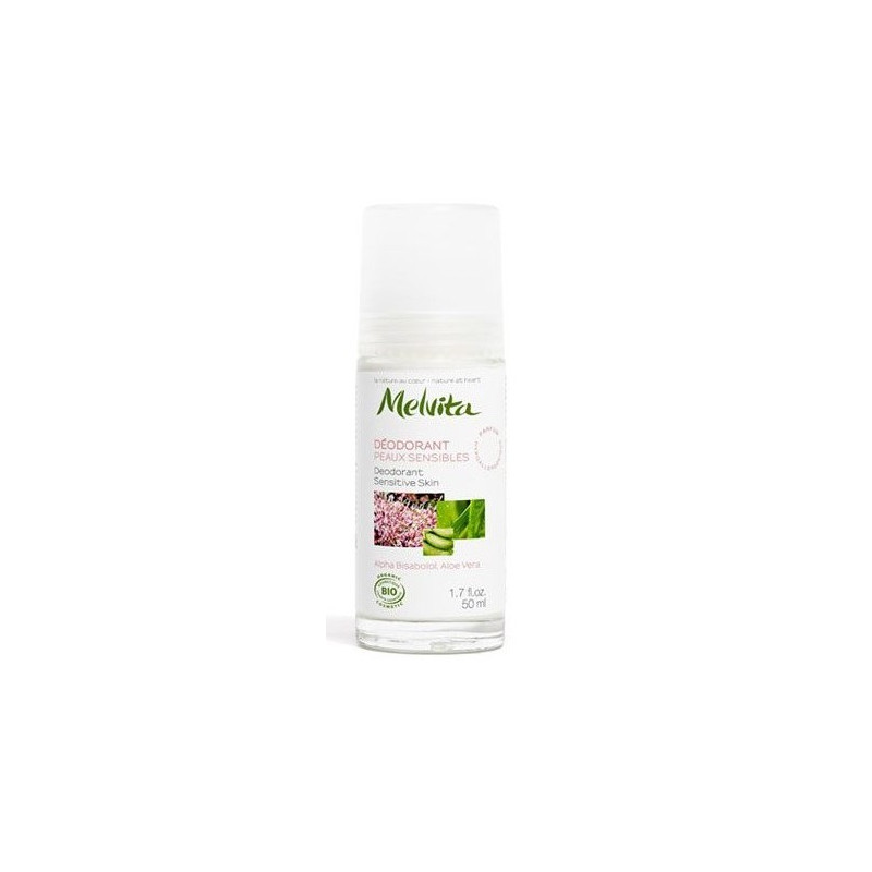 MELVITA Déodorant peaux sensibles bille 50ml MELVITA Déodorant peaux sensibles bille 50ml
