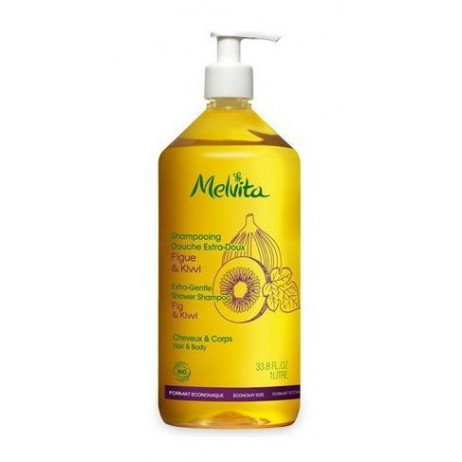 MELVITA Shampooing douche extra-doux figue-kiwi 1L