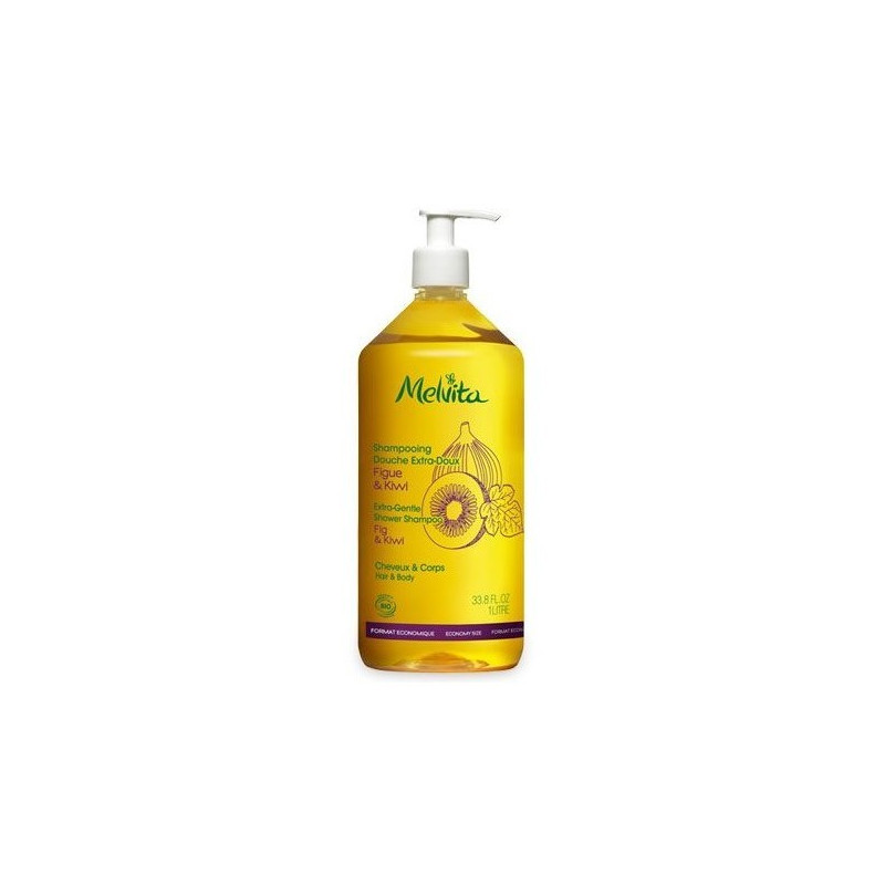 MELVITA Shampooing douche extra-doux figue-kiwi 1L MELVITA Shampooing douche extra-doux figue-kiwi 1L