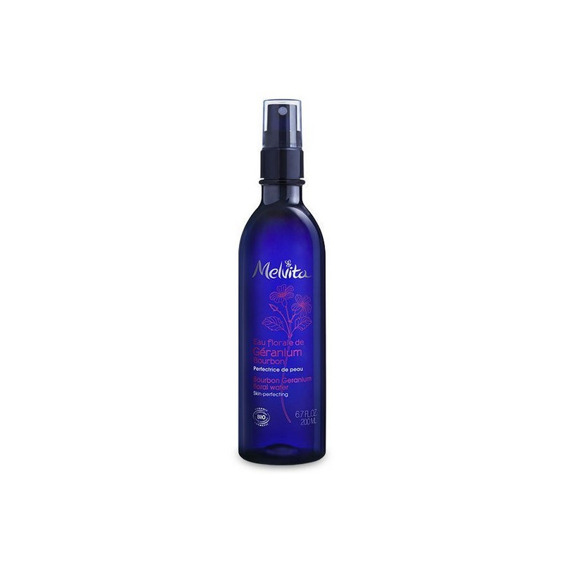 MELVITA Eau florale Géranium bourbon 200ml MELVITA Eau florale Géranium bourbon 200ml
