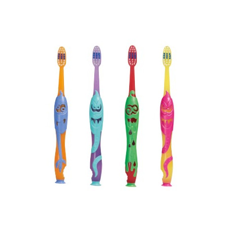 ELGYDIUM Kids monster brosse à dents 2-6 ans