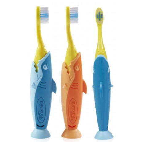 ELGYDIUM Kids shark brosse à dents 2-6 ans