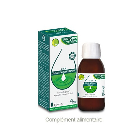 PHYTOSUN AROMS Sirop gorge et cordes vocales 150ml