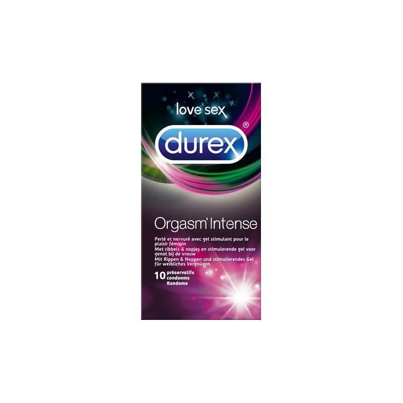DUREX Orgasm'Intense préservatifs x10 DUREX Orgasm'Intense préservatifs x10