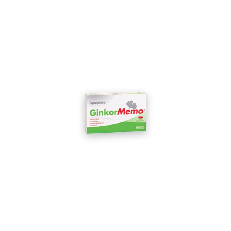 GINKOR Memo capital cérébral x60 capsules GINKOR Memo capital cérébral x60 capsules