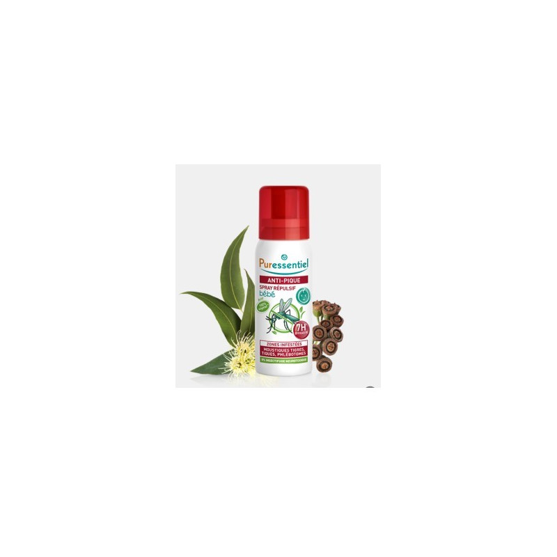 PURESSENTIEL Anti-pique spray répulsif bébé 60ml