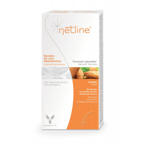 NETLINE Bandes de cire dépilatoires x20