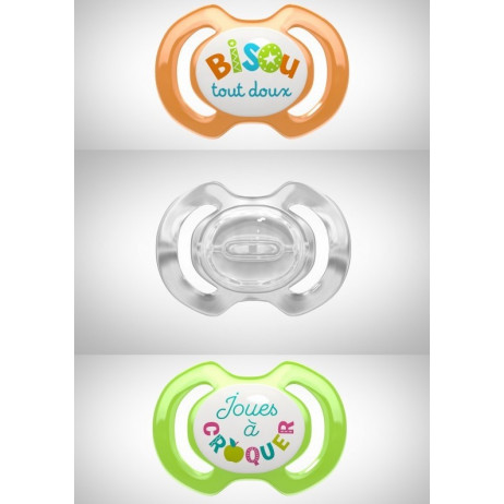 BEBISOL sucette physiologique silicone + 6 mois
