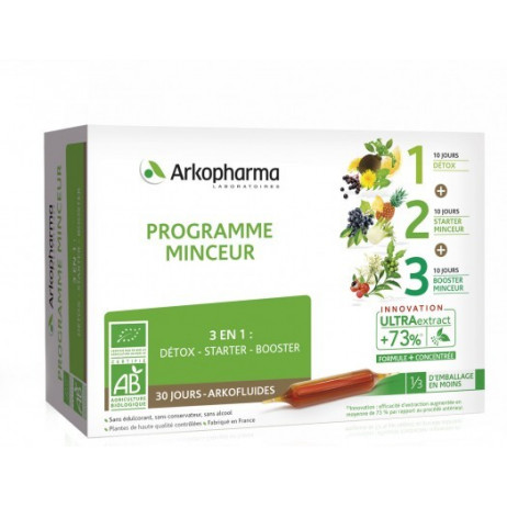 ARKOPHARMA Programme minceur 3 en 1 ampoules