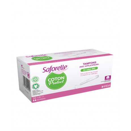 SAFORELLE Coton protect tampons x16 tampons