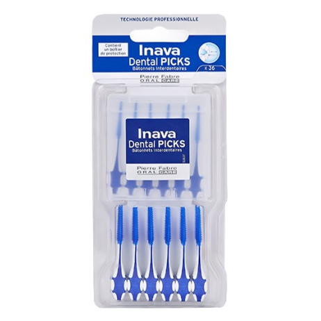 INAVA Dental picks x36 bâtonnets interdentaires
