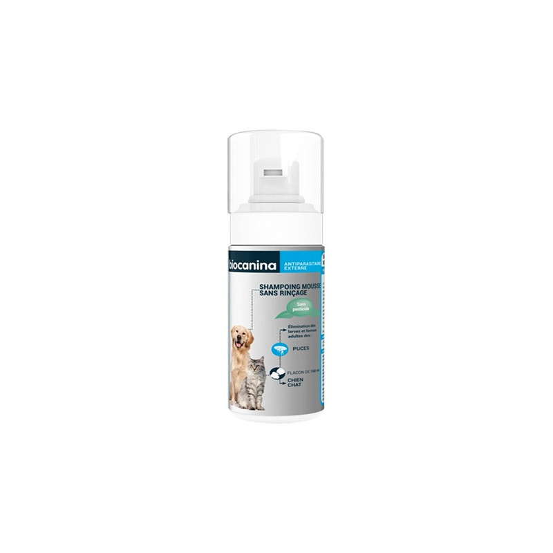BIOCANINA Shampoing mousse sans rinçage 150ml