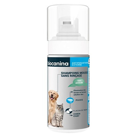 BIOCANINA Shampoing mousse sans rinçage 150ml