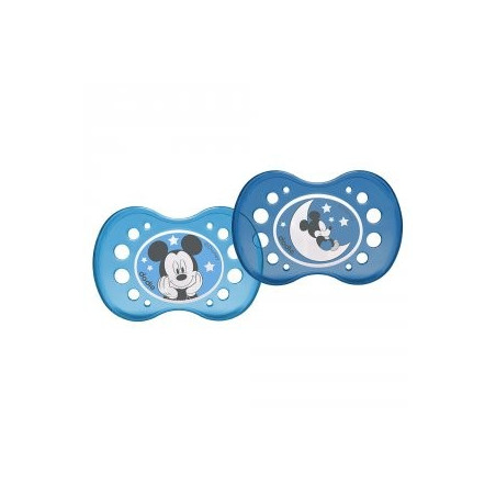 DODIE Disney sucette anatomique silicone nuit duo +18 mois